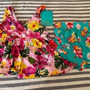 Posh Peanut Pastel Pink Floral Set